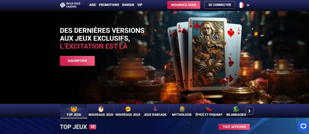 Présentation de l’application Wild Dice Casino